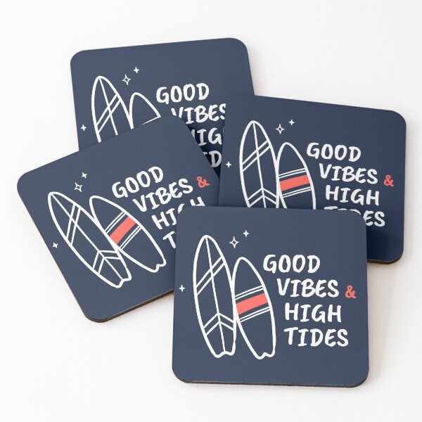 Item preview, Good Vibes & High Tides – Surfboard Ocean Wonders Design designed and sold by Sea Gem.