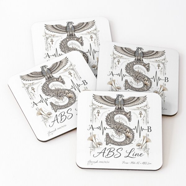 Item preview,  Horus Falcon Over Ornate S Egyptian Heartbeat ABS Line designed and sold by Ahmadhamroush.