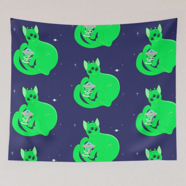 Item preview, Alien Cat  designed and sold by Sonderdaisies.