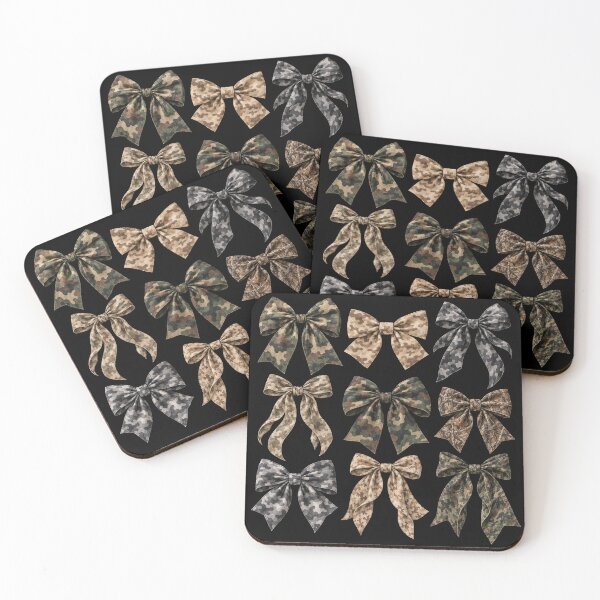 Item preview, Camo Bows Grid Coquette Camouflage Ribbon Cute Hunting Girl designed and sold by CF_VintageDesign.
