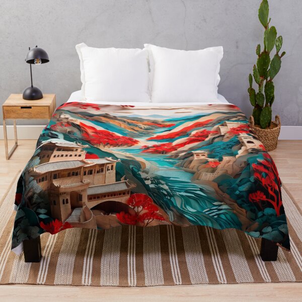 Item preview, Japanese landscape made of cut paper, beautiful design for a gift. designed and sold by ELFofDREAMS.