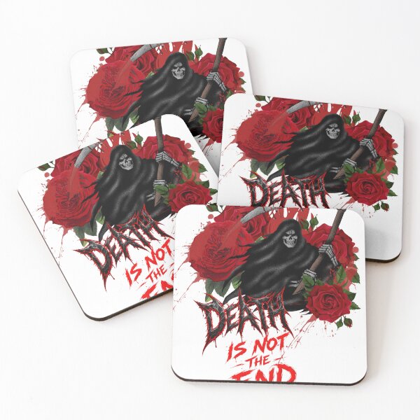 Item preview, Death Is Not The End – Grim Reaper Red Roses Gothic Horror Art designed and sold by KRUSHNAUIKEY.
