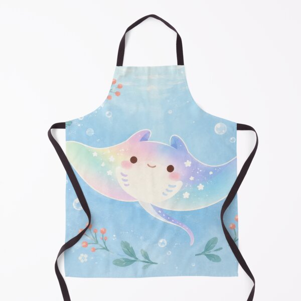 Item preview, Manta Ray in a Pastel Rainbow Botanical Wreath designed and sold by AshiraCreations.