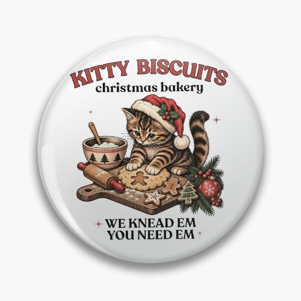 Item preview, Kitty Biscuits Christmas Bakery We Knead Em You Need Em designed and sold by art-sit-xky.