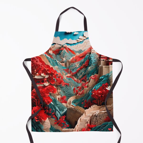 Item preview, Japanese landscape made of cut paper, beautiful design for a gift #3. designed and sold by ELFofDREAMS.