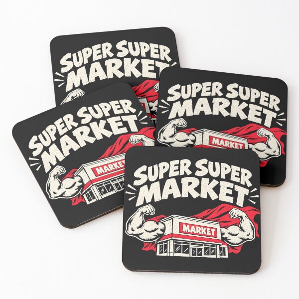 Item preview, Super Super Market – The Ultimate Grocery Hero designed and sold by kaipapershop.