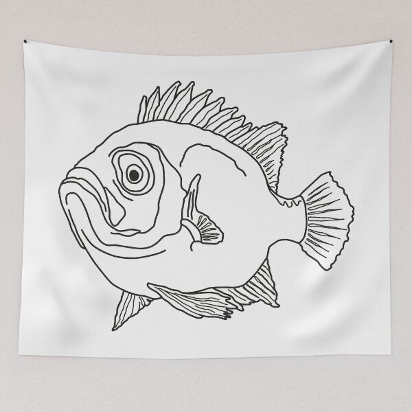 Item preview, Fish perch ocean sea water aquarium fishing designed and sold by Helen-Storm.