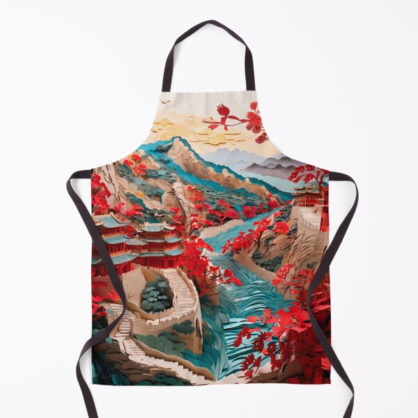 Item preview, Japanese landscape made of cut paper, beautiful design for a gift #6. designed and sold by ELFofDREAMS.