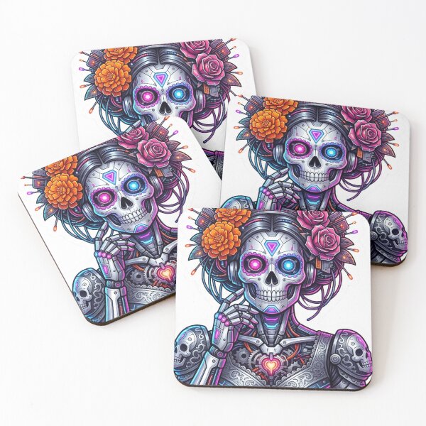 Item preview, Cyber Catrina Future Día de los Muertos designed and sold by obalartsMerch.