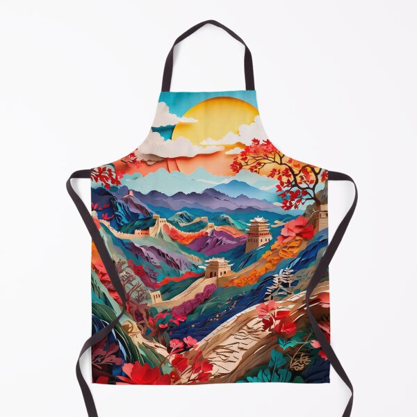 Item preview, Japanese landscape made of cut paper, beautiful design for a gift #7. designed and sold by ELFofDREAMS.