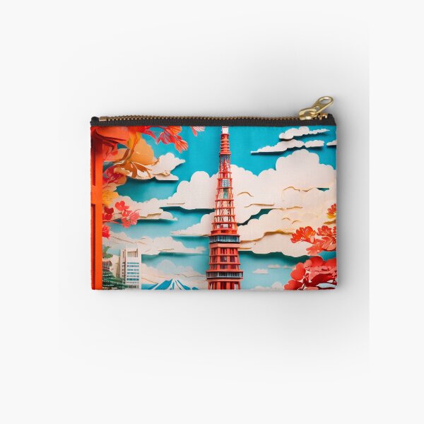 Item preview, Japanese landscape made of cut paper, beautiful design for a gift #8. designed and sold by ELFofDREAMS.