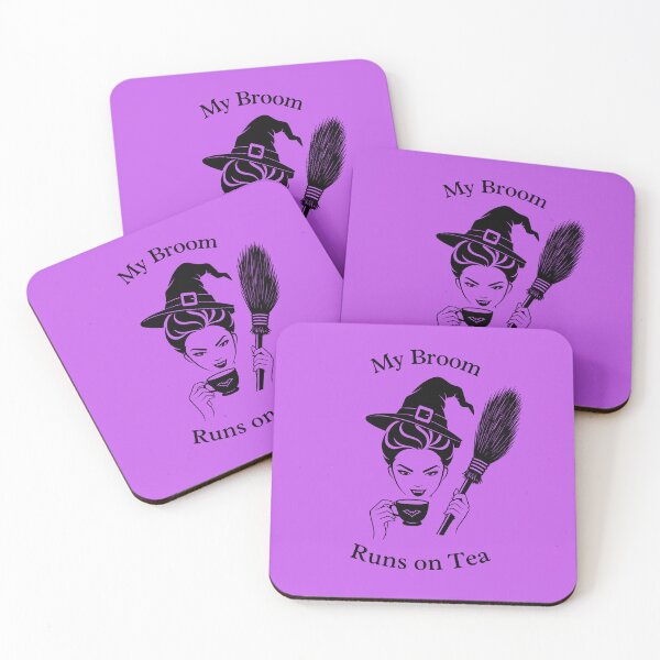 Item preview, Funny Tea Loving Witch Halloween Art designed and sold by kkargakou.