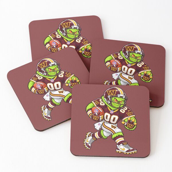 Item preview, Washington Commanders Fans Funny Grinch Football Player designed and sold by Natasha Webb.