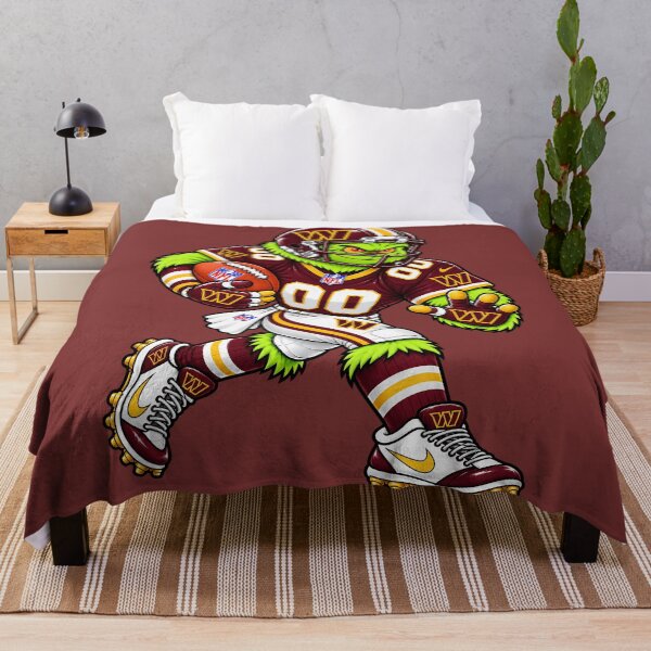Item preview, Washington Commanders Fans Funny Grinch Football Player designed and sold by Natasha Webb.