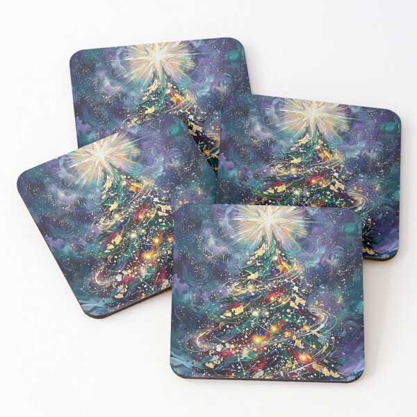 Item preview, Golden Expressionist Mystic Christmas Tree designed and sold by JonelleTshirts.