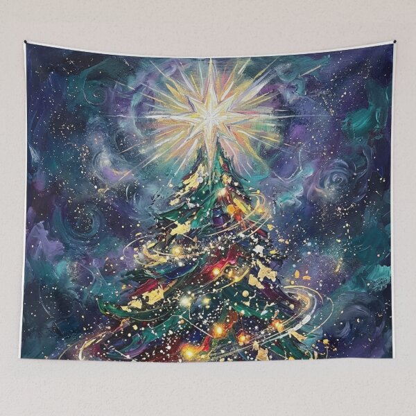 Item preview, Golden Expressionist Mystic Christmas Tree designed and sold by JonelleTshirts.