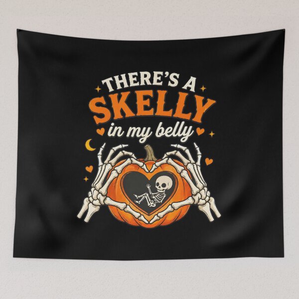 Item preview, Skeleton Baby In Pumpkin Halloween Pregnancy Announcement designed and sold by GiaoCalonas.