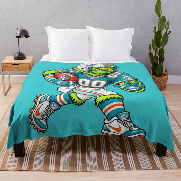 Item preview, Miami Dolphins Fans Funny Grinch Football Player designed and sold by Natasha Webb.