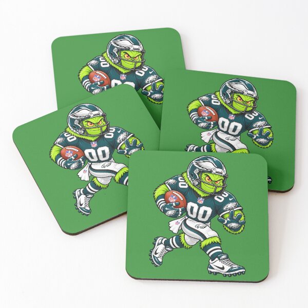 Item preview, Philadelphia Eagles Fans Funny Grinch Football Player designed and sold by Natasha Webb.