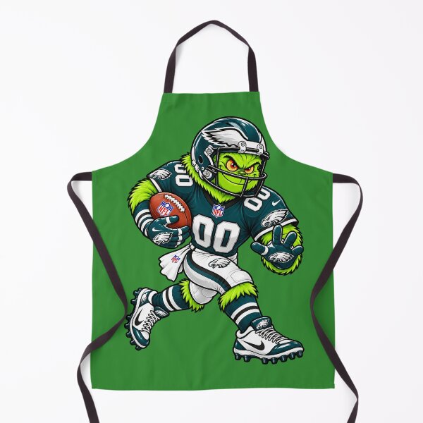 Item preview, Philadelphia Eagles Fans Funny Grinch Football Player designed and sold by Natasha Webb.