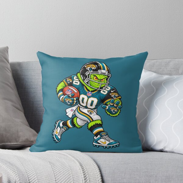 Item preview, Jacksonville Jaguars Fans Funny Grinch Football Player designed and sold by Natasha Webb.