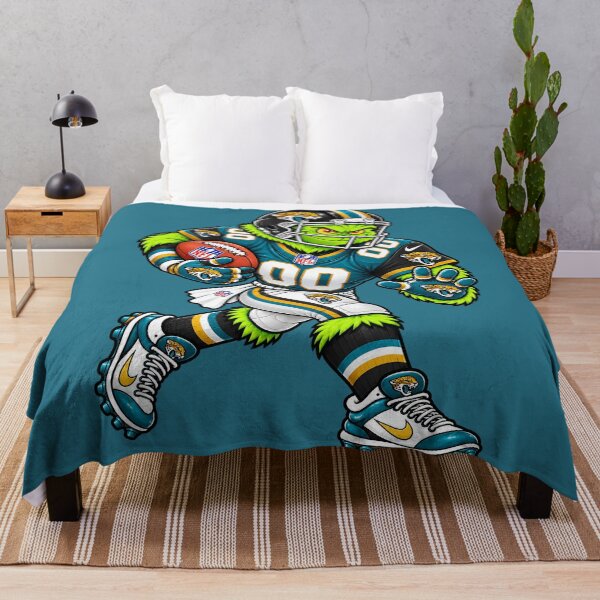 Item preview, Jacksonville Jaguars Fans Funny Grinch Football Player designed and sold by Natasha Webb.