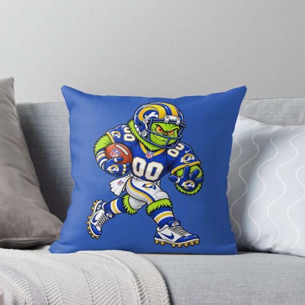 Item preview, Los Angeles Rams Fans Funny Grinch Football Player designed and sold by Natasha Webb.