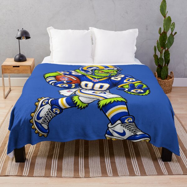 Item preview, Los Angeles Rams Fans Funny Grinch Football Player designed and sold by Natasha Webb.