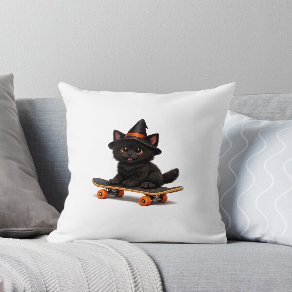 Item preview, Skater Kitten Wizard designed and sold by Minibee-Inc.