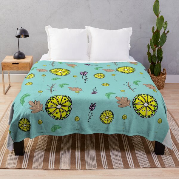 Item preview, Cute Hand Drawn Citrus Lemon & Floral Seamless Pattern designed and sold by The Mandala Oasis.