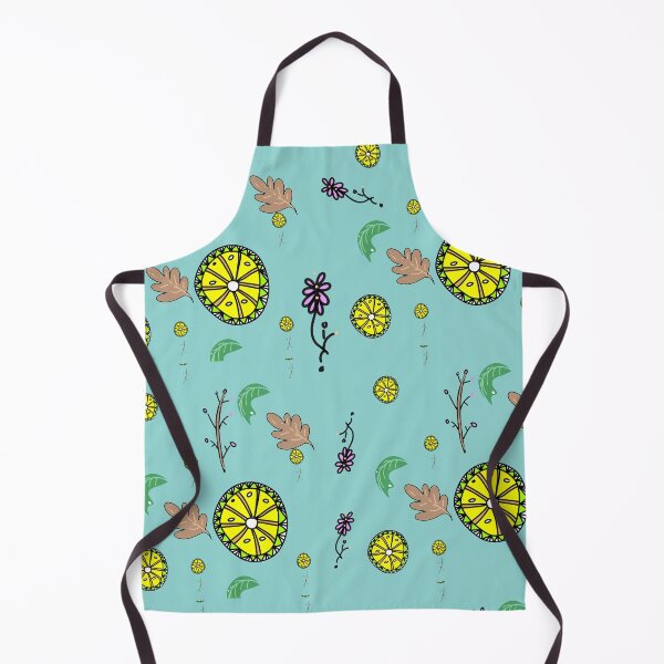 Item preview, Cute Hand Drawn Citrus Lemon & Floral Seamless Pattern designed and sold by The Mandala Oasis.