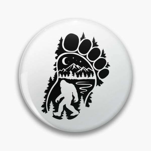 Item preview, Bigfoot Sasquatch Yeti Footprint Forest designed and sold by annabe-ththurs.