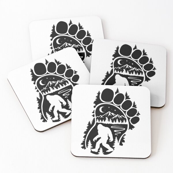 Item preview, Bigfoot Sasquatch Yeti Footprint Forest designed and sold by annabe-ththurs.