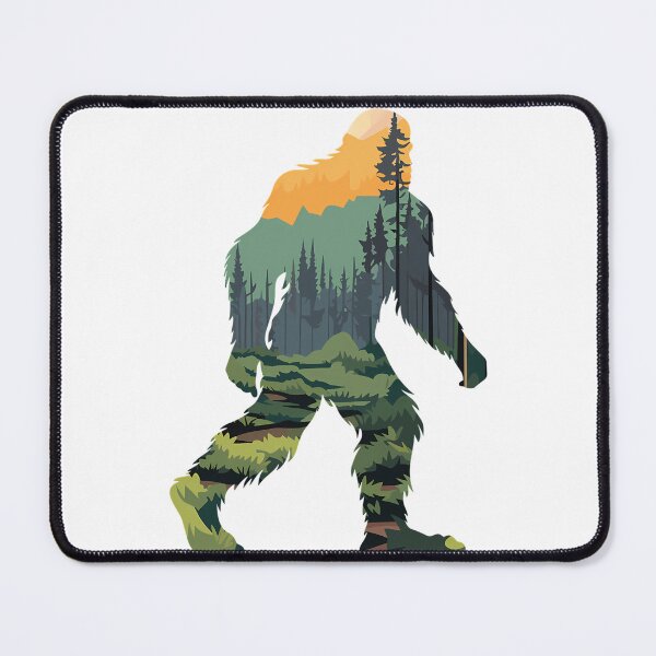 Item preview, Bigfoot Silhouette With Scenic Forest  Mountain Sunset designed and sold by annabe-ththurs.