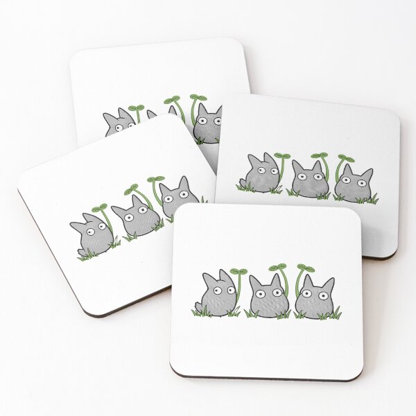 Item preview, Chibi Totoro  White Totoro With Big Leaves - Studio Ghibli Inspired designed and sold by ruffin-ailenes.