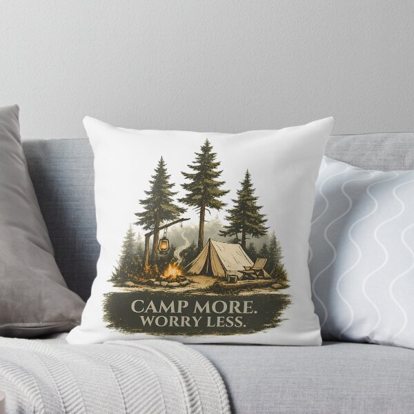 Item preview, Camp More Worry Less Camping Shirt designed and sold by annabe-ththurs.