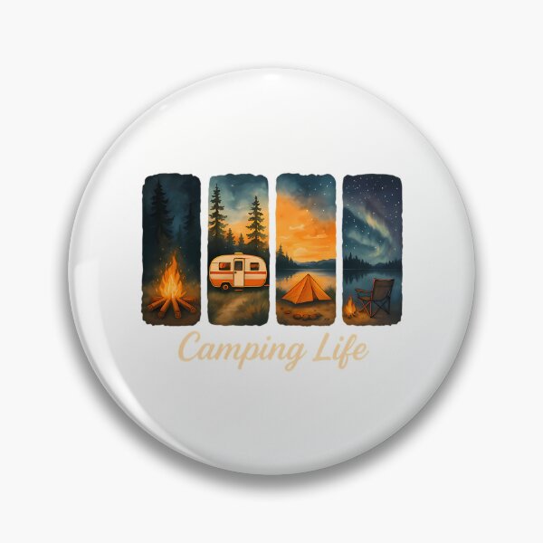 Item preview, Camping Life Watercolor Adventure designed and sold by annabe-ththurs.