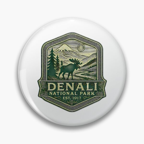 Item preview, Denali National Park Classic Engraved Look designed and sold by annabe-ththurs.