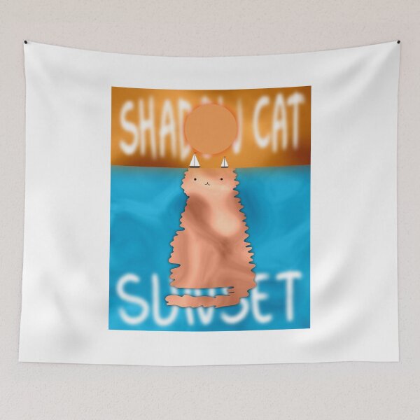 Item preview, Shadow Cat Sunset designed and sold by Feracamu.