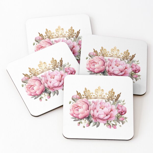 Item preview, Pink Peony Crown | Elegant Floral Aesthetic Art designed and sold by Mandayartstudio.
