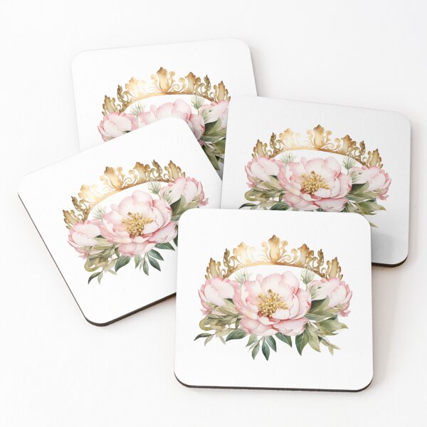 Item preview, Pink Peony Crown | Elegant Floral Aesthetic Art designed and sold by Mandayartstudio.