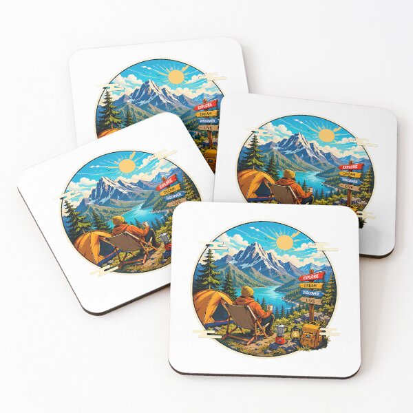 Item preview, Mountain Camping Adventure designed and sold by friend-devora.