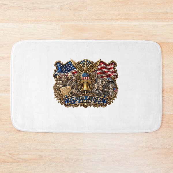 Item preview, USA Patriotic Golden Eagle T-Shirt | United States of America Heritage Crest | Vintage American Flag & Liberty Bell Graphic  designed and sold by GoodPlaceToShop.