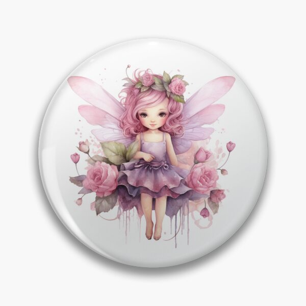 Item preview, Pink Peony Fairy | Elegant Floral Aesthetic Art designed and sold by Mandayartstudio.