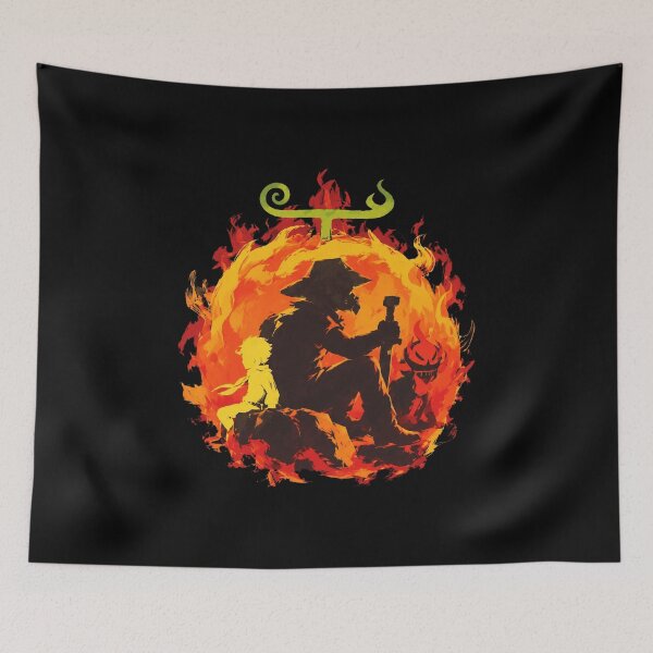 Item preview, Roronoa Zoro Flame Silhouette designed and sold by PabloPope.