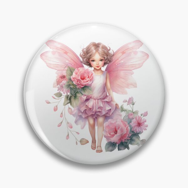 Item preview, Pink Peony Fairy | Elegant Floral Aesthetic Art designed and sold by Mandayartstudio.