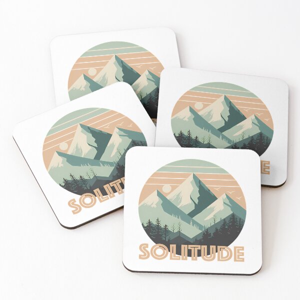 Item preview, Vintage Solitude Mountain Peak - Retro Pine Forest Sunset designed and sold by jaliaa-ppleton.