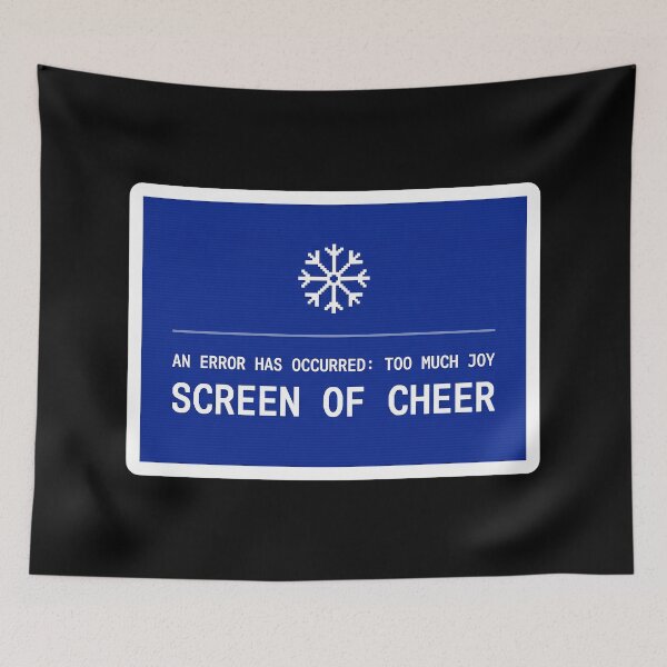 Item preview, Screen of Cheer - Retro Error Screen Christmas designed and sold by TheCalmEdit.