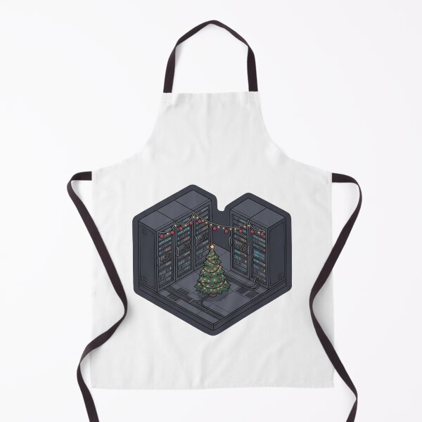 Item preview, Server Room Decorated - Isometric Christmas Sticker designed and sold by TheCalmEdit.