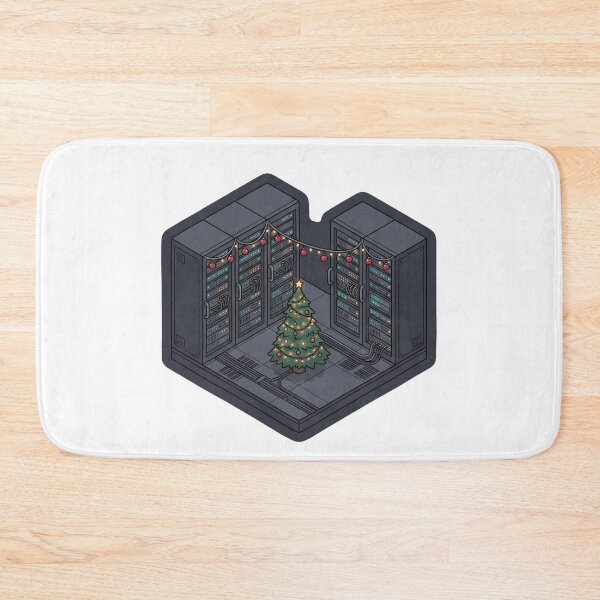 Item preview, Server Room Decorated - Isometric Christmas Sticker designed and sold by TheCalmEdit.
